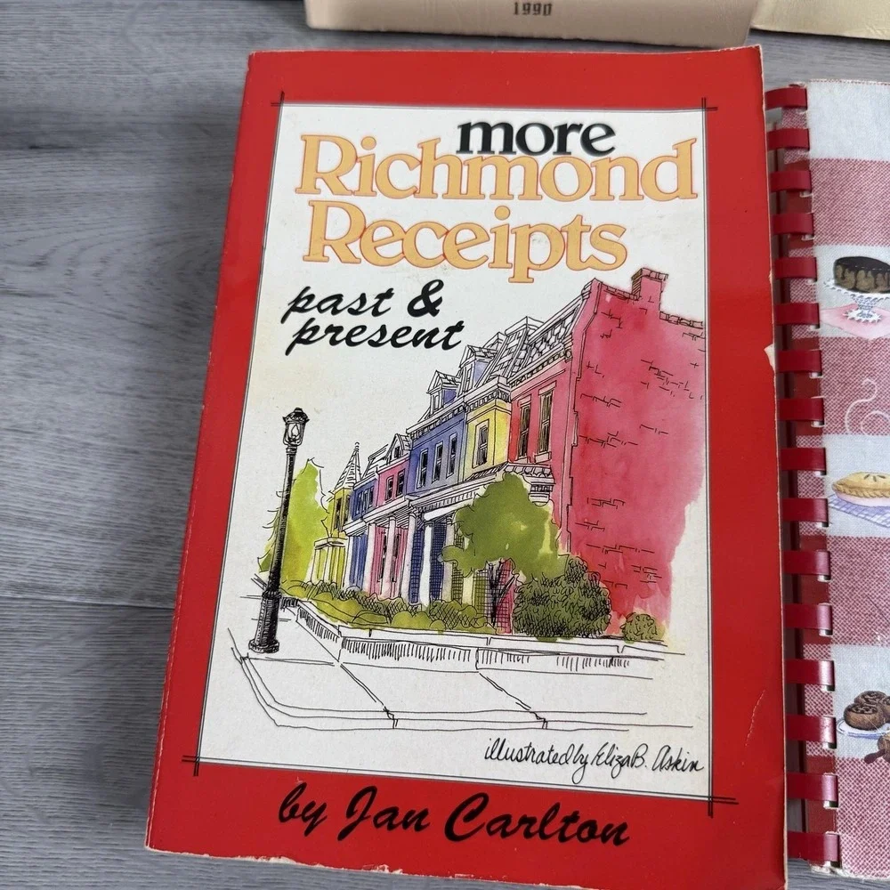 Vintage Virginia Cookbooks Lot 4 Virginia Originals Richmond Receipts Spiral VA